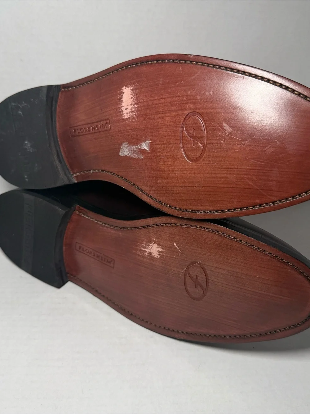 Florsheim Leather Dress Shoes Stratford Wing Tip Deep Burgundy Mens Sz 8.5